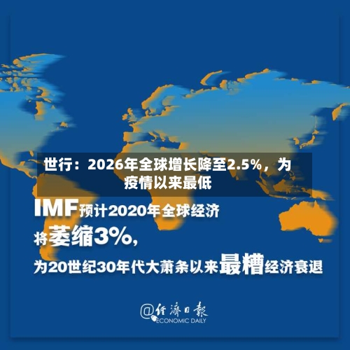 世行：2026年全球增长降至2.5%	，为疫情以来最低-第2张图片