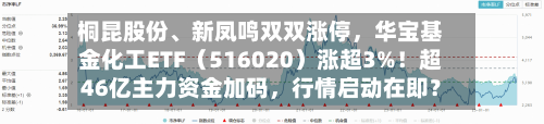 桐昆股份、新凤鸣双双涨停	，华宝基金化工ETF（516020）涨超3%！超46亿主力资金加码，行情启动在即？-第3张图片