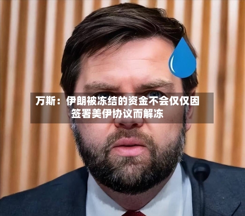 万斯：伊朗被冻结的资金不会仅仅因签署美伊协议而解冻-第2张图片