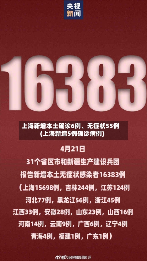 上海新增本土确诊6例	、无症状55例(上海新增5例确诊病例)-第2张图片
